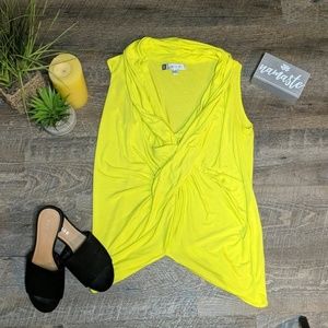 Jennifer Lopez Swoop Tank | Lime Green | Sz XS